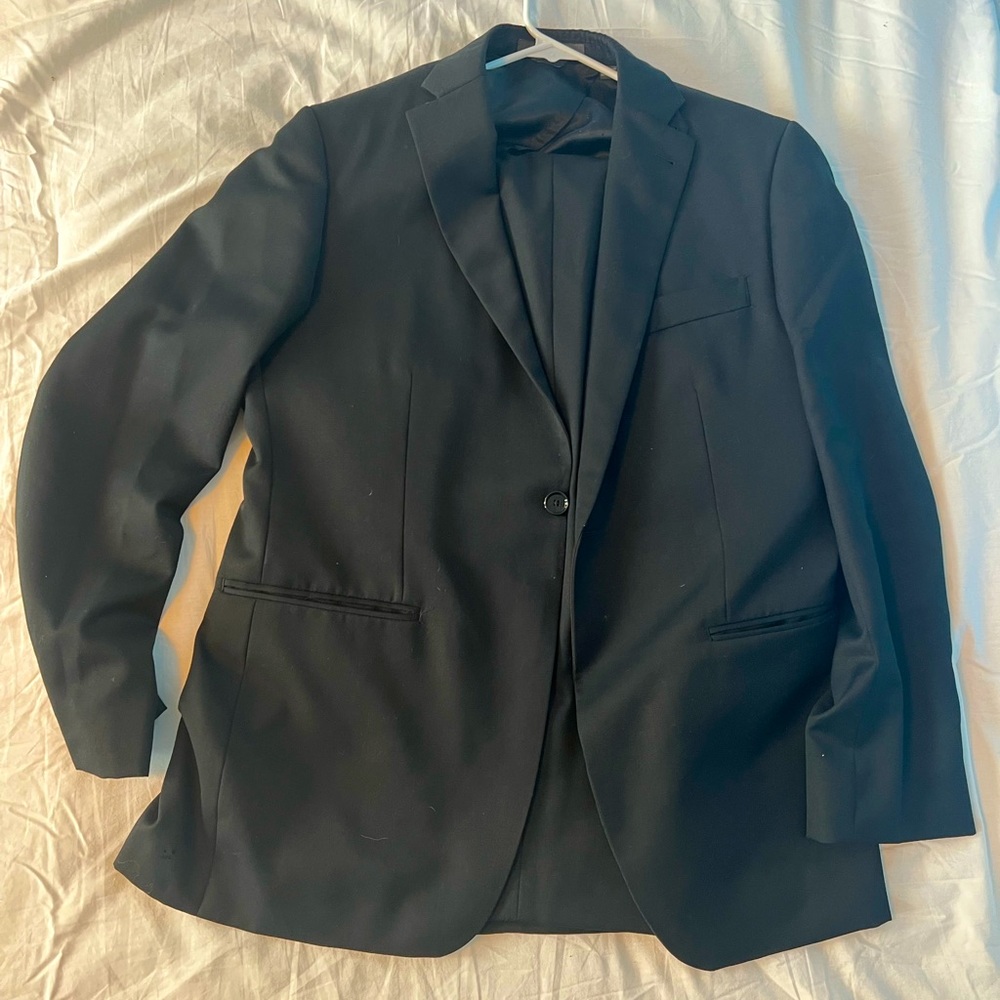 Indochino custom black suit